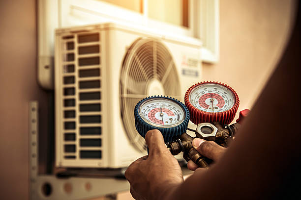 Professional Hvac Installation technician working in Cable, OH